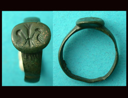 Ring, Medieval, Men's, with 'Fleur-de-Lis' Intaglio, ca 16th-17th Cent